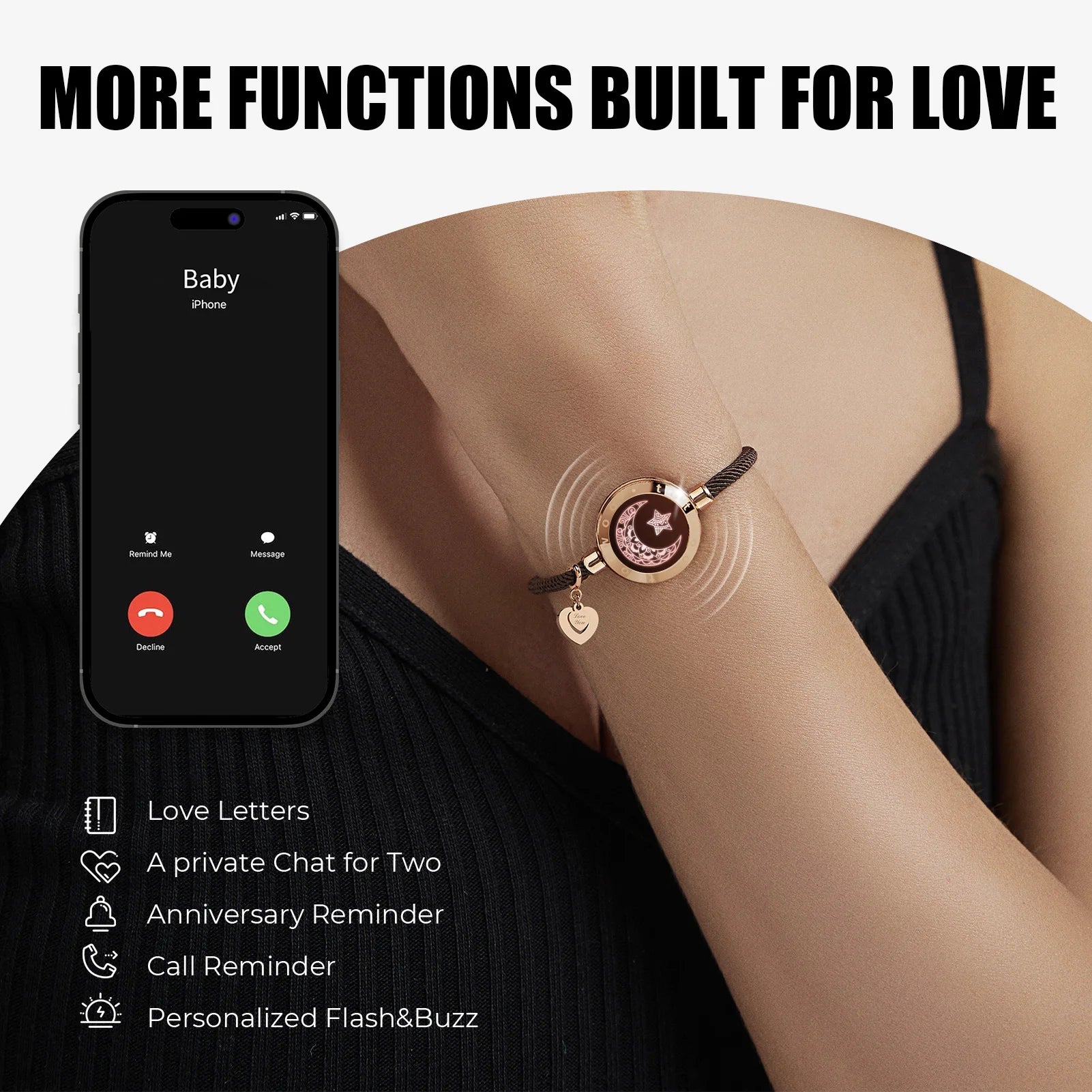 TOTWOO Long Distance Touch Bracelets | Smart Love Bracelet – Stay Connected Worldwide