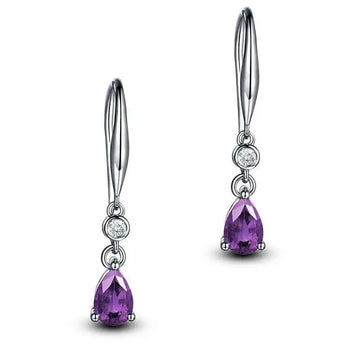 Water Drop Shape Zircon Earrings