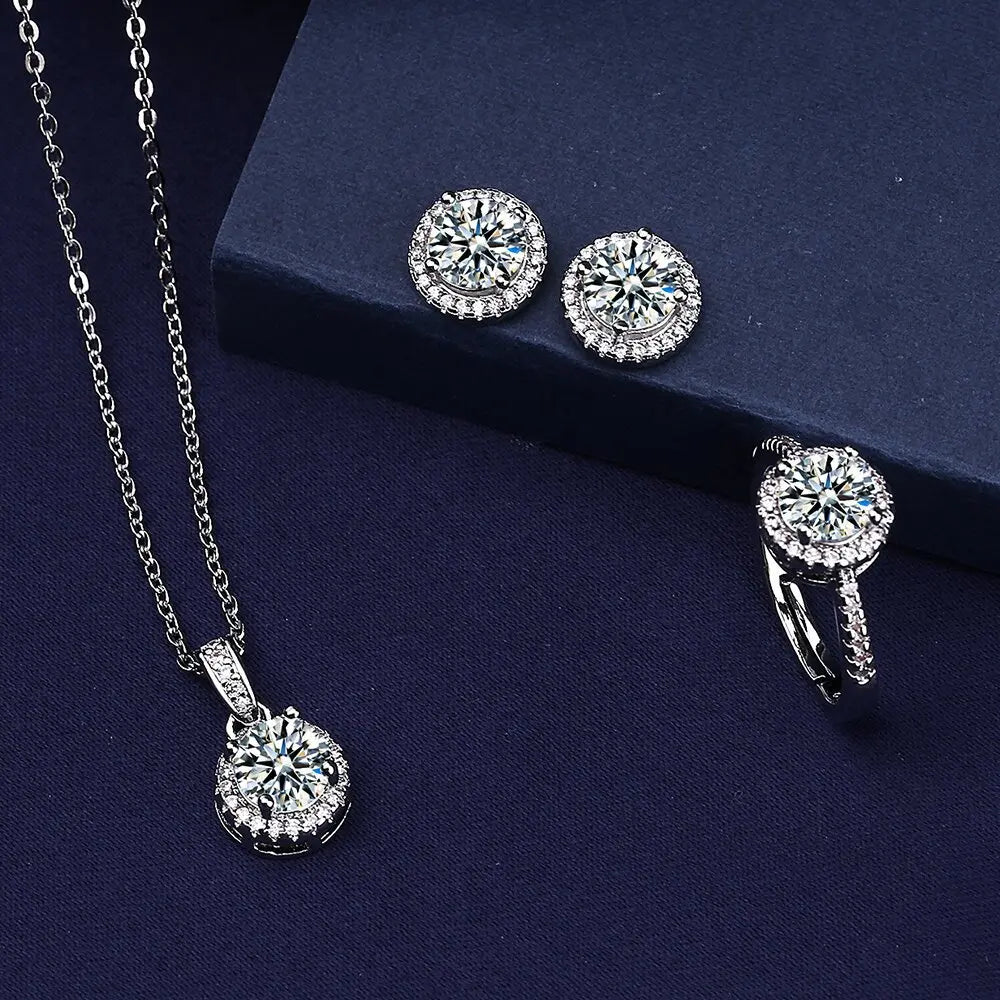 Solitaire Lab Diamond Jewelry set