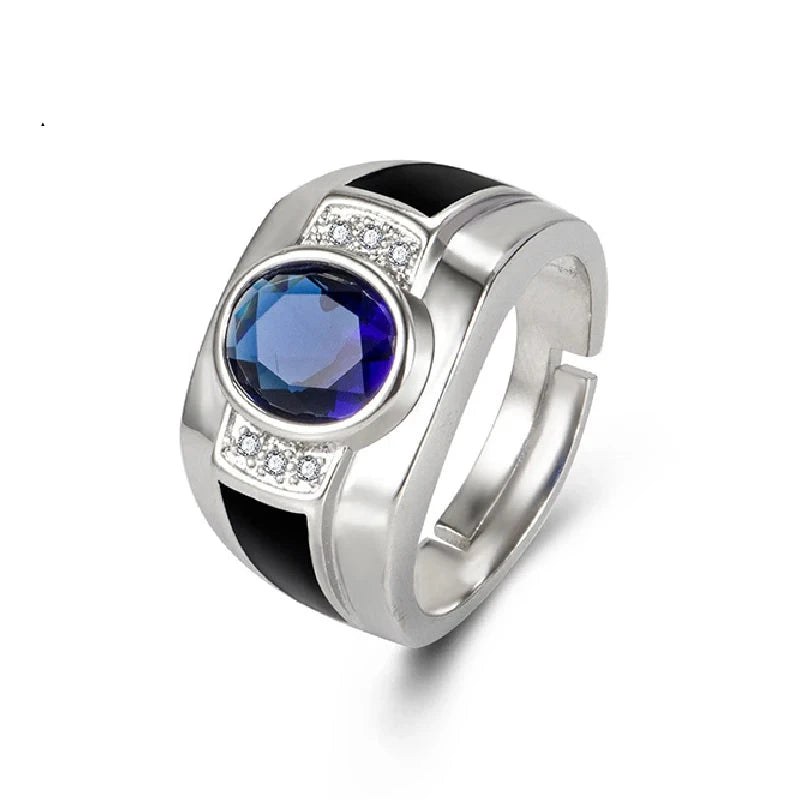 Men Silver Jewelry Trendy Ring