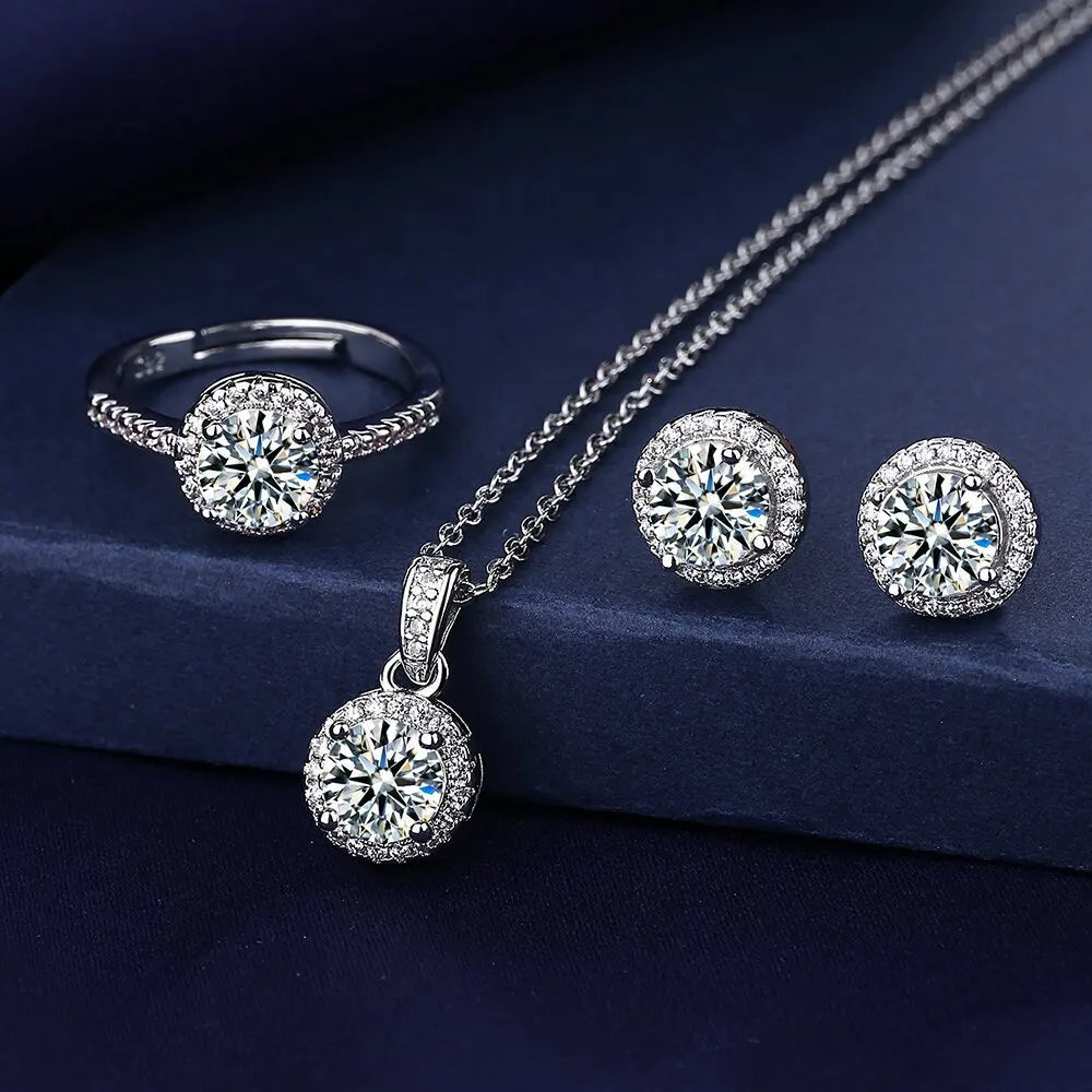 Solitaire Lab Diamond Jewelry set