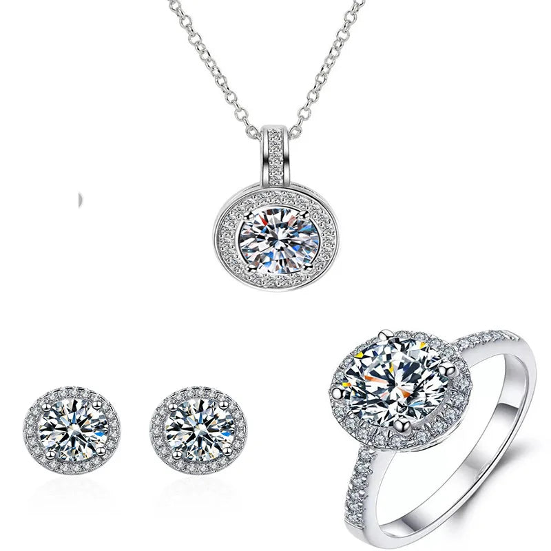 Solitaire Lab Diamond Jewelry set