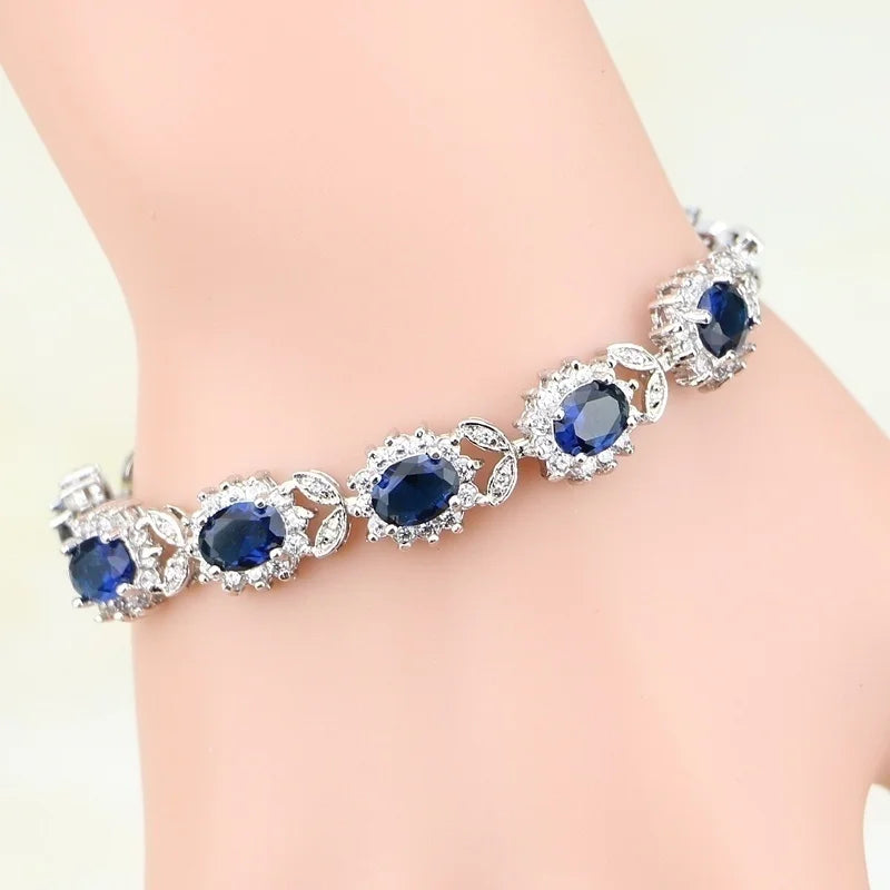 Exquisite Crystal Gemstone Bracelet