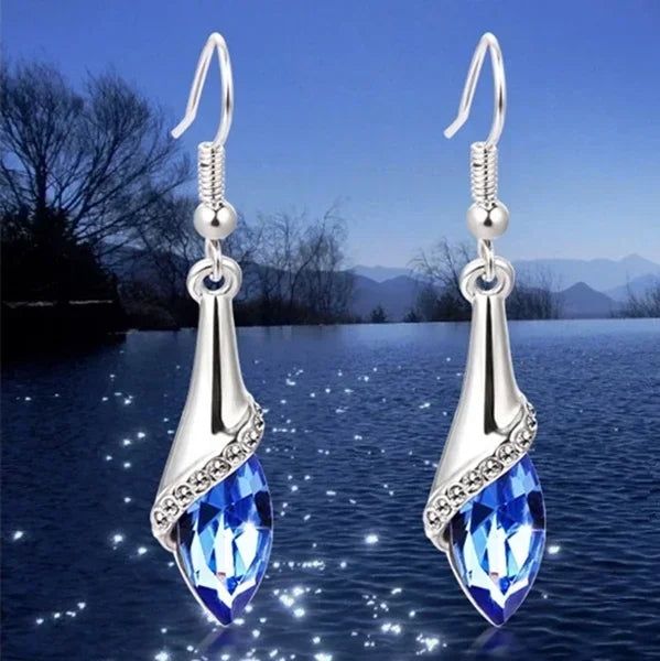 Chic Shiny Water Drop Earrings