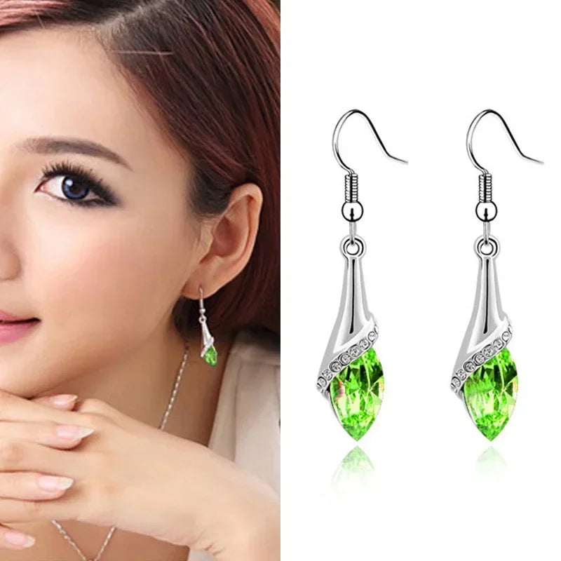 Chic Shiny Water Drop Earrings