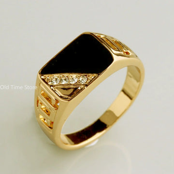 Men Classic Rhine Ston Jewelry Ring