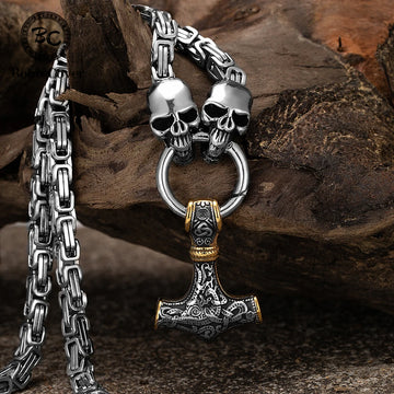 Hip-hop Viking Pirates Skull Necklace