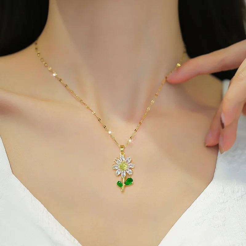 Classic Green Leaf Flower Set