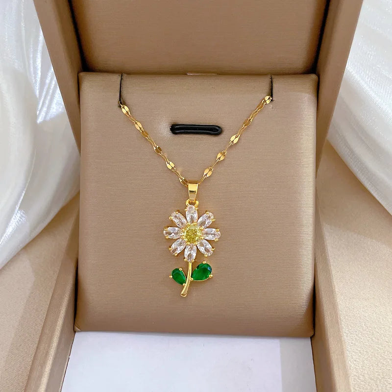 Classic Green Leaf Flower Set