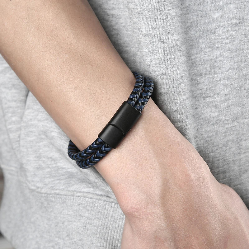 Double Layer Genuine Leather Bracelet