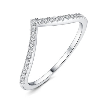 V Shape Stackable Wedding Ring